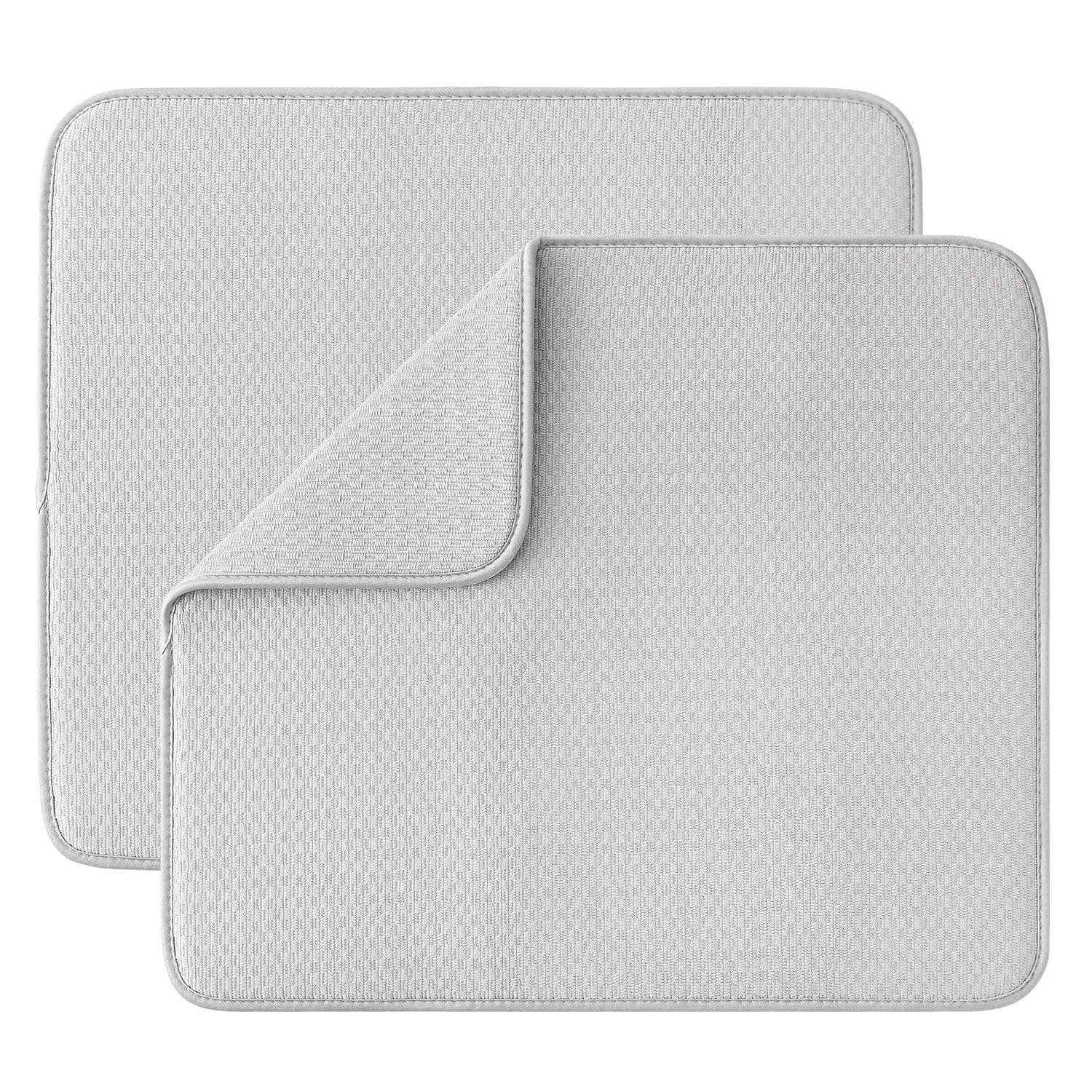 Gray Dish Drying Mats- 2P