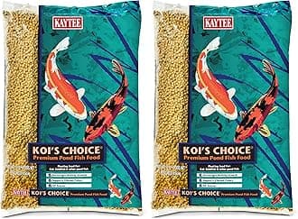 Kaytee Koi’s Choice Koi Floating Fish Food, for Koi, Goldfish and Pond Fish, 10 pounds (Pack of 2)