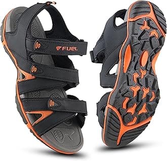FUELSandals & Floaters for Mens & Boys Comfortable & Lightweight Dailywear, Anti-Skid Flexible & Breathable for Running, Walking Stylish Casual Sandal for Outdoor Footwear For Gents (Charlie)