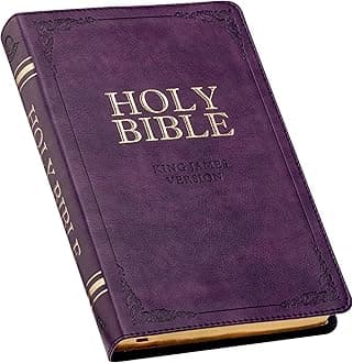 KJV Holy Bible, Standard Size Faux Leather Red Letter Edition Thumb Index & Ribbon Marker, King James Version, Purple (KJV Deluxe Gift Editions)