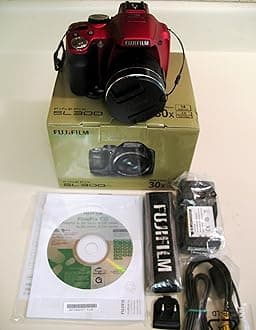 Fujifilm Finepix SL300 14MP Digital Camera with 30x Optical Zoom (Matte Red) (OLD MODEL)