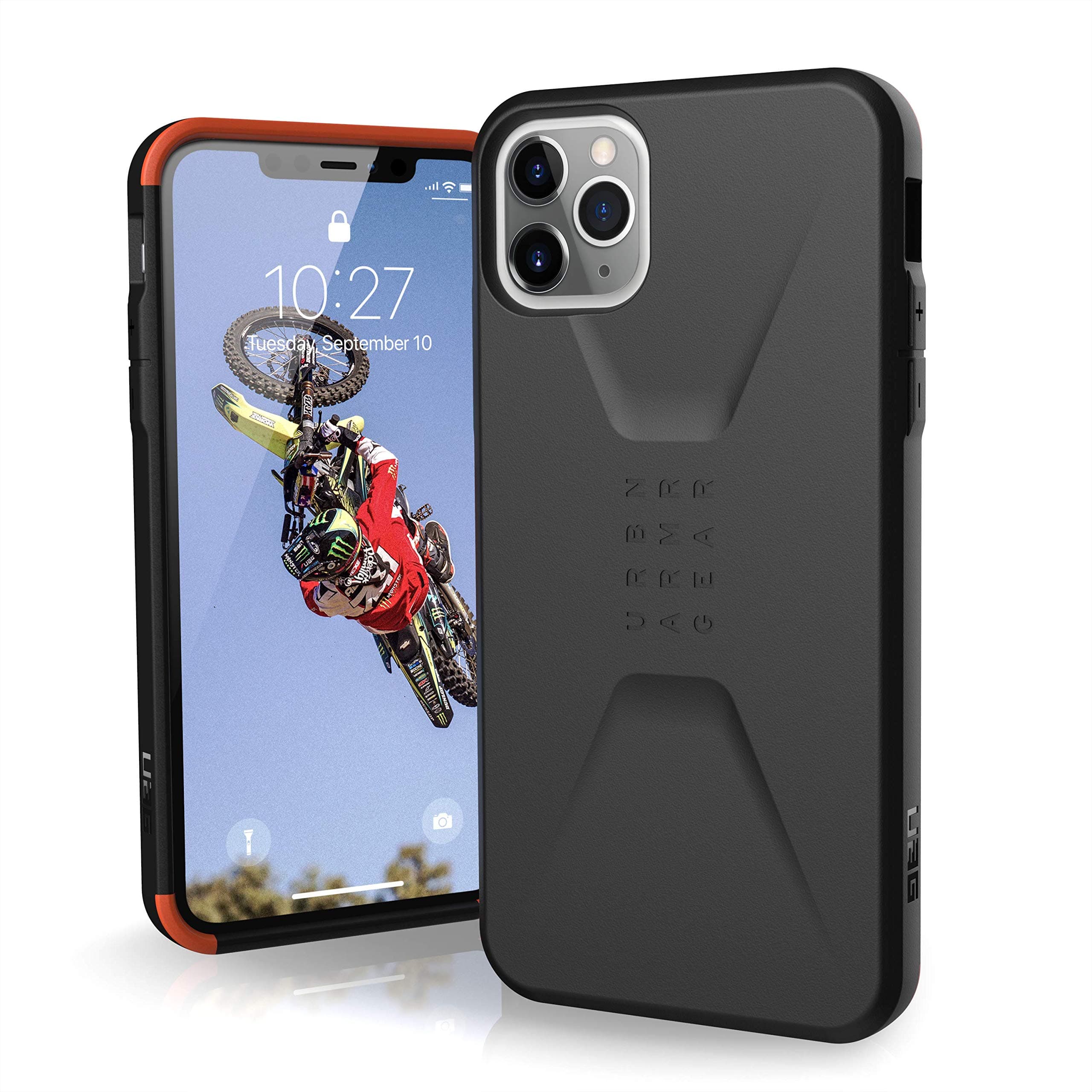 UAG Designed for iPhone 11 Pro Max [6.5-inch screen] Civilian Feather-Light Rugged [Black] Military Drop Tested iPhone Case,Black