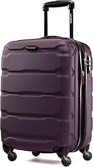 Omni PC Hardside Expandable Luggage with Spinner Wheels, Purple, Carry-On 20-Inch