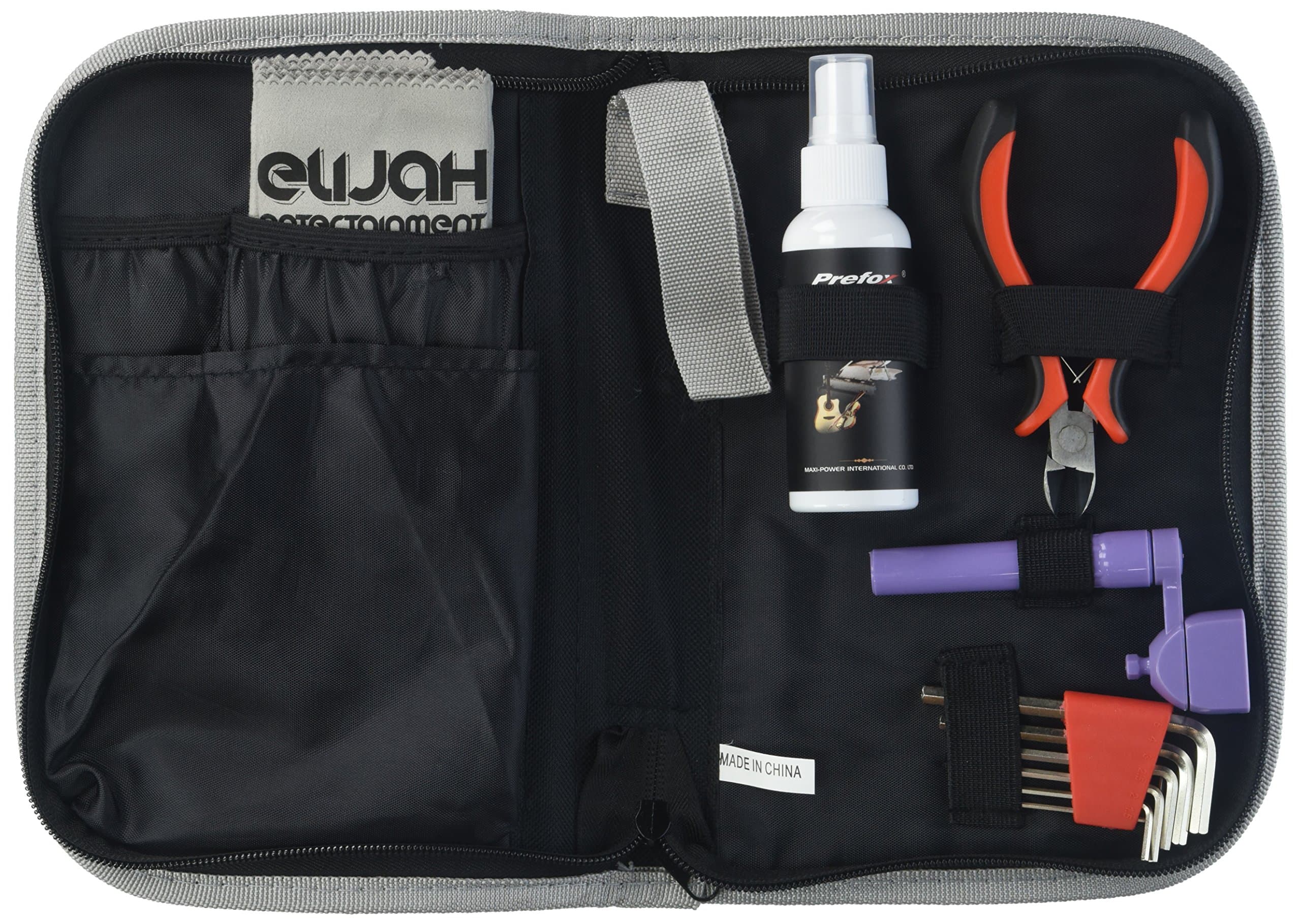 Guitar Tools for Changing Guitar Strings, Full Set Repair Maintenance Tech Kit with String Winder, Guitar String Cutter, Guitar String Cleaner and Bridge Pin Puller