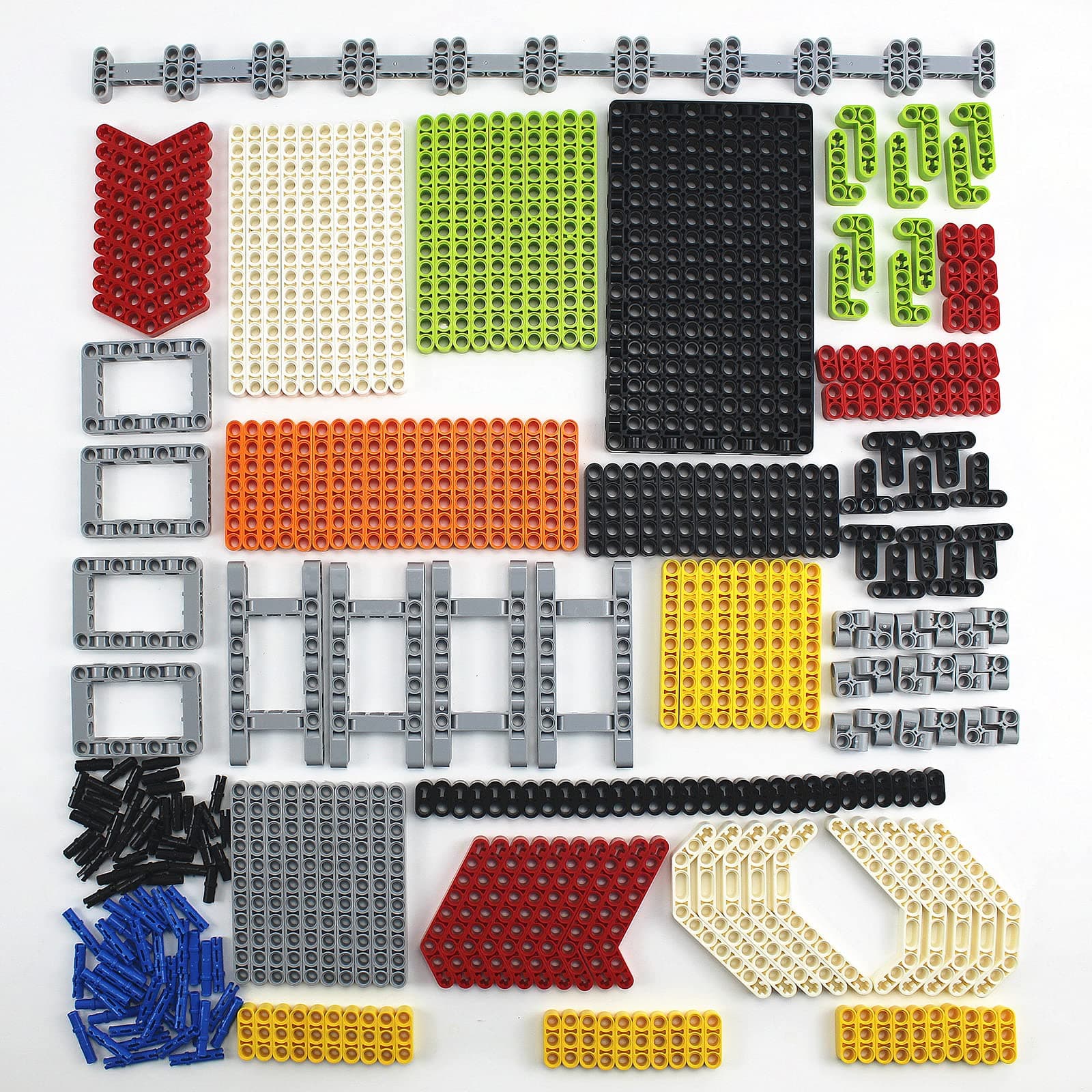 MOC Parts Beams Pins Panel Connectors Bricks Sets Frame Liftarms for Technical Car DIY STEM Building Block Toys Replacement Parts (479 pcs)