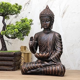 Polystone Home Decor Decoration Buddha Idol Statue Showpiece Gift Gifting Item-A_COP-DB2-(13)