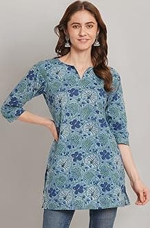 COTLAND Fashions Jaipuri Cotton Printed Short Kurti for Women