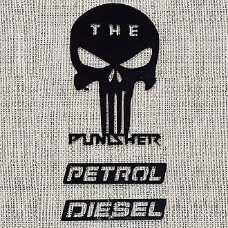 Punisher Petrol Diesel - 3D Premium Acrylic Car and Bike Stickers - by Tyre Tattoo