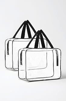 - TULMAN 2 Pack PVC Transparent Travel Toiletry Bag – Cosmetic Makeup Organizer, Handbag & Kids Toy Storage, Durable Storage Pouch for Travel Essentials & Cosmetics – 30x22x8 CM