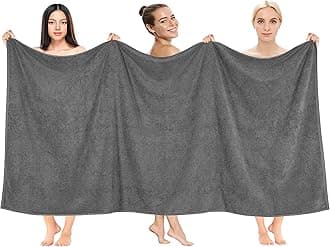 Cotton Paradise 100% Cotton 40x80 Oversized Bath Sheet, Extra Large Turkish Bath Towels for Bathroom, Dark Gray Bathsheet