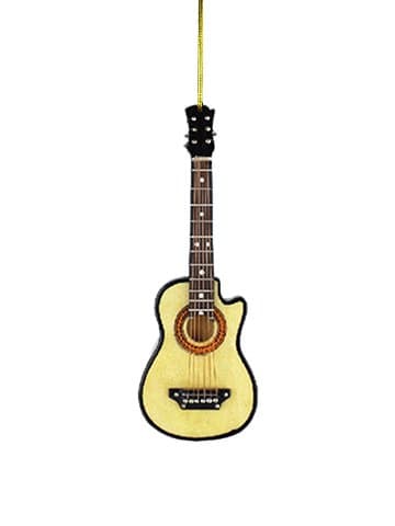 Steel String Guitar Tree Ornament (With Cut Away)