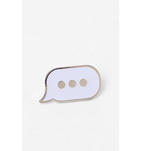 Pintrill Mens Speech Bubble Pin