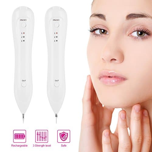 Mole Remover USB Rechargeable Dot Mole Removal Pen Set-Safe Portable Spot Eraser Beauty Tool Kit For Face Dark Freckle Age Spot Small Tattoo Pigmentation Nevus Skin Tag Pigmentation …