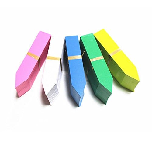 Poloru 100 Pcs Multi-colored 2 Inch Plastic Plant T-type Tags Markers Nursery Garden Labels for Seed Trays and Pots Greenhouse Supplies (Green)