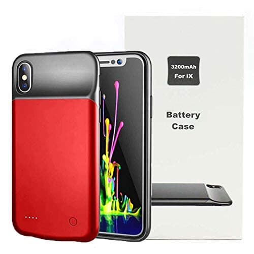 BERRY Collection Ultra Thin Charging Case for iPhone X Battery Charger Case for iPhone X Portable Battery Power Bank Cover Compatible with for(iPhone X)