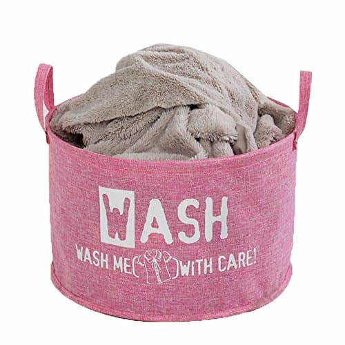 Canvos Waterproof Collapsible Storage Basket Bin with Handle,Laundry Hamper for Clothing Blankets,Baby Nursery Organizer Toys Storage