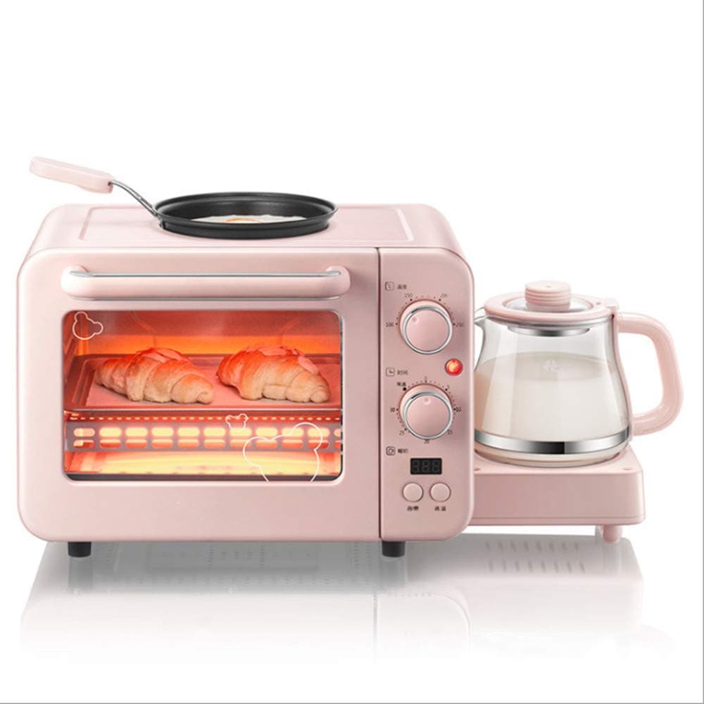 Multifunction 3 in 1 Breakfast Machine 8L Electric Mini Oven Coffee Eggs Frying Pan Household Bread Pizza Oven Grill