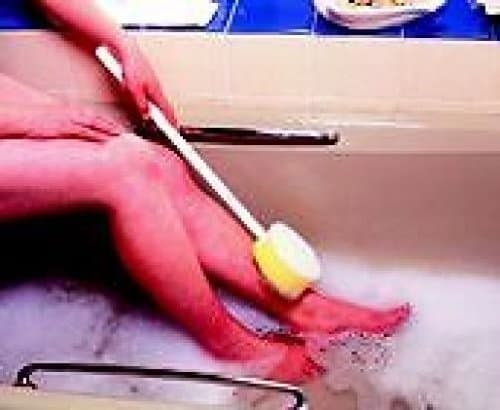 Helping Hand Sponge Exfoliate Long Handle