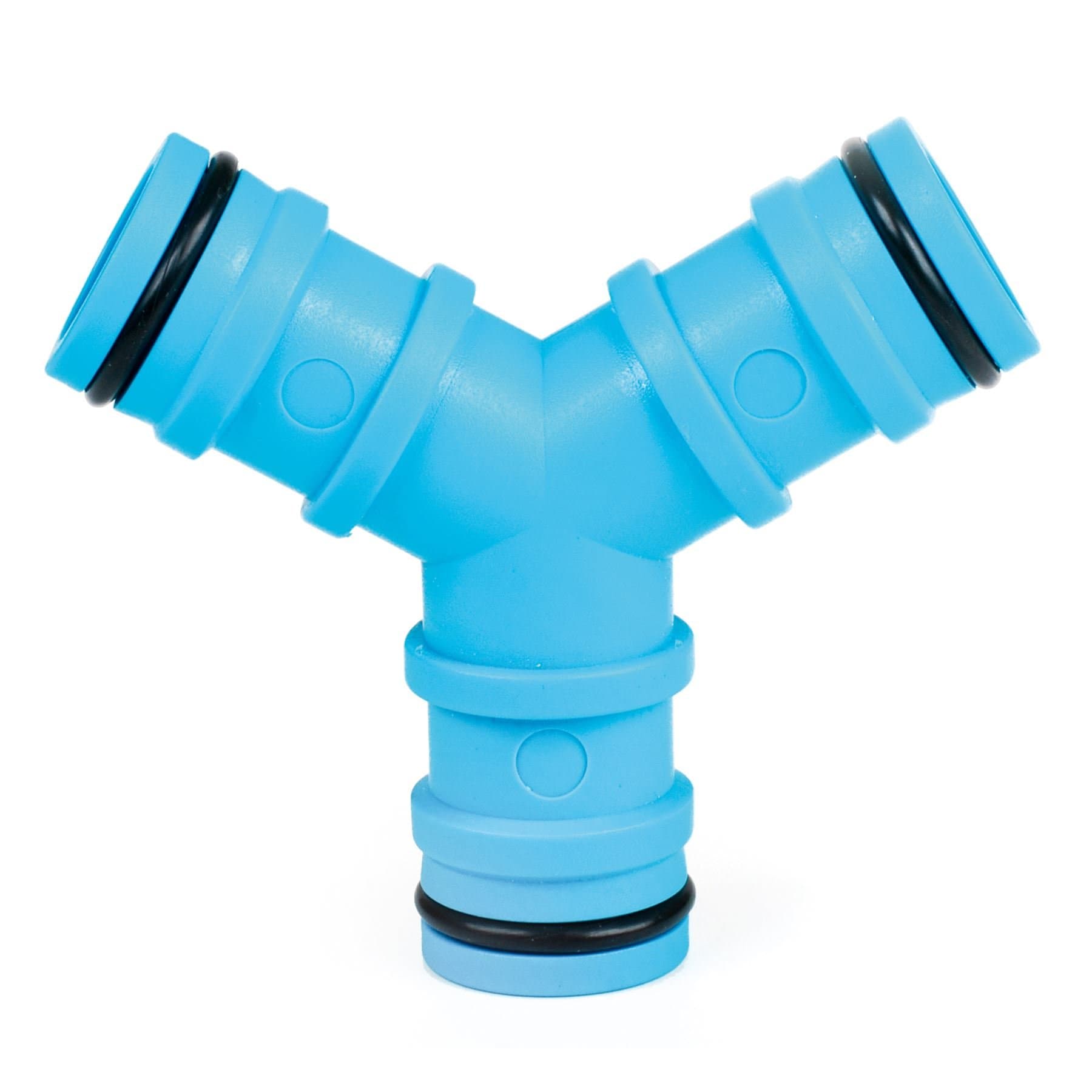 Quantum Garden Y- Fitting 3-Way Connector, Blue, 1"