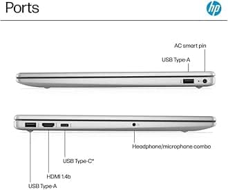 HP 15.6" Touchscreen Laptop, Lifetime Office 2024, Intel 13th Core i3-1315U(Beats i5-1135G7), 64GB RAM, 1TB PCIe SSD, Ai Copilot, Long Battery Life, Type C, Windows 11 Pro,W/BTP Bundle