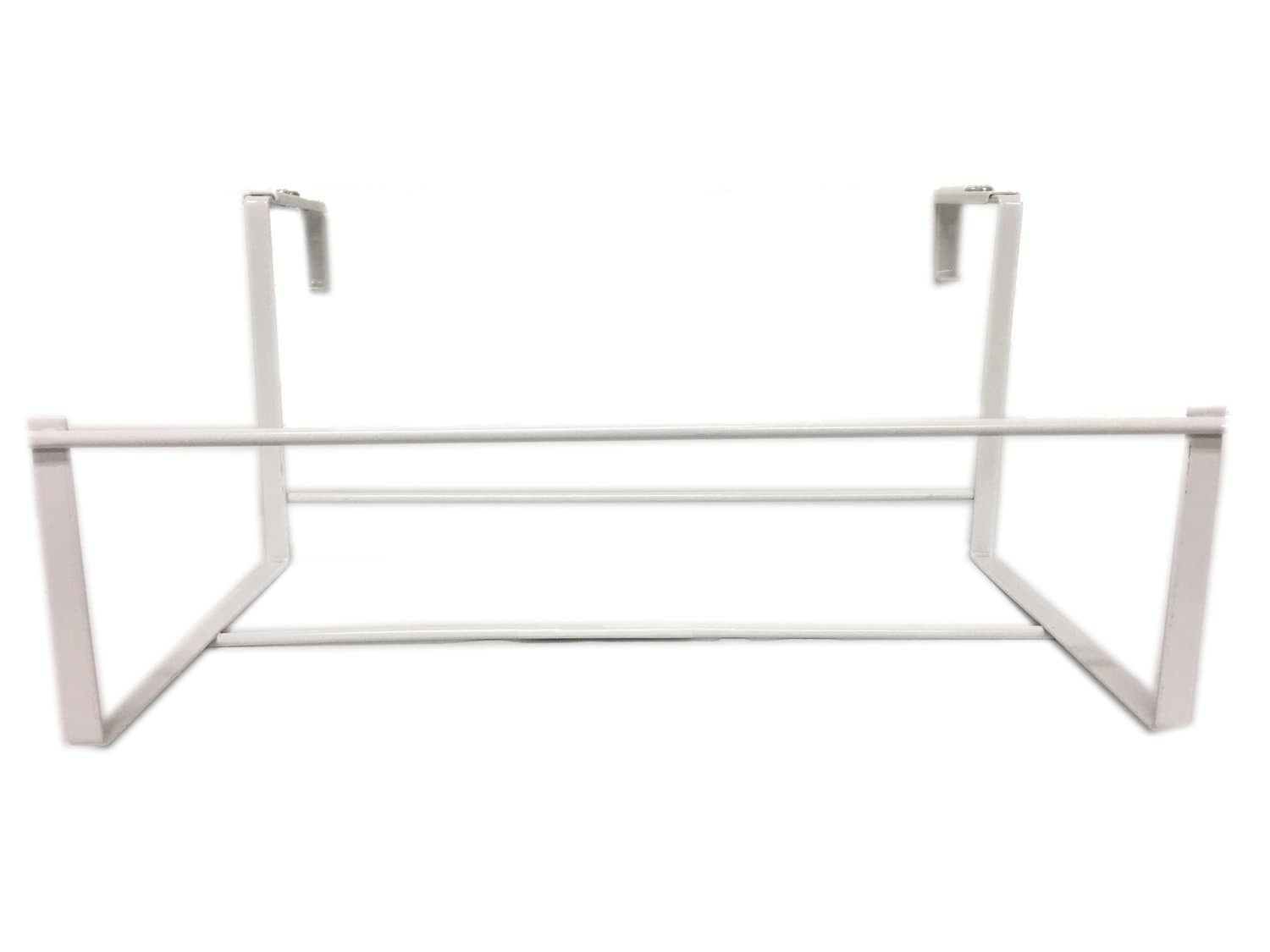 Terra Verde Home Flower Box Holder with Adjustable Bracket, White (91363)