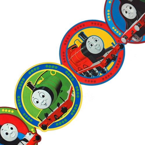 Gullane Thomas Train Circles Prepasted Wall Border Roll