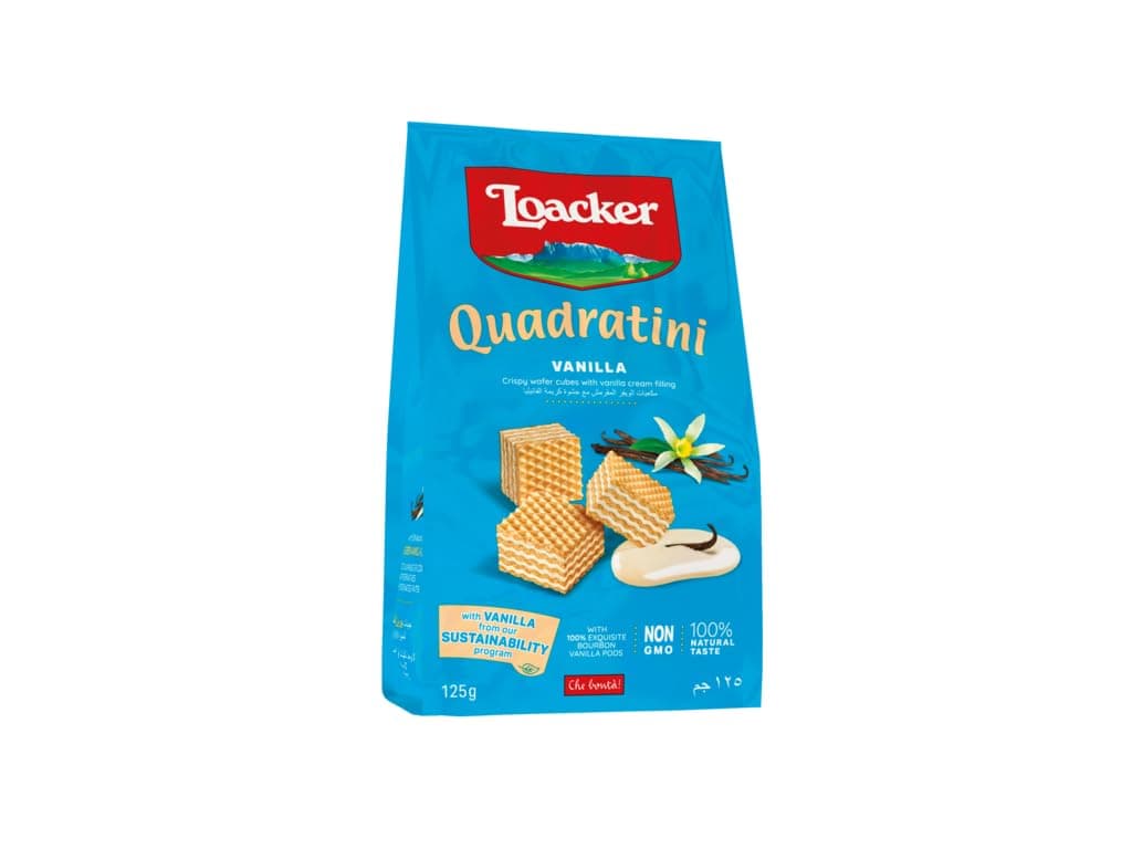 Loacker Quadratini Vanilla 125Gram - Italy
