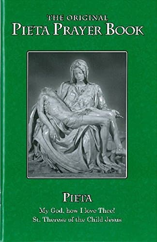 Large printed Pieta prayer book (green)
