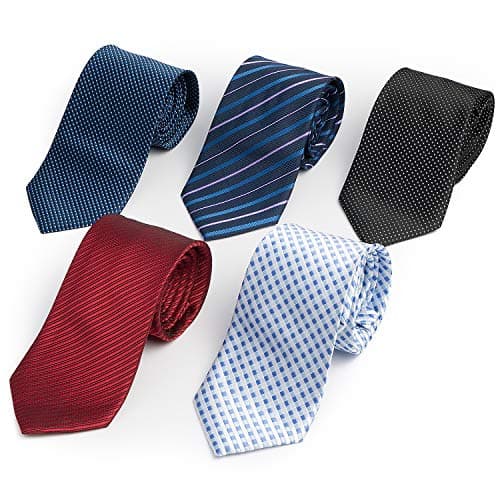Men’s Ties 5 or 10 Pack Classic Necktie Set multi color necktie