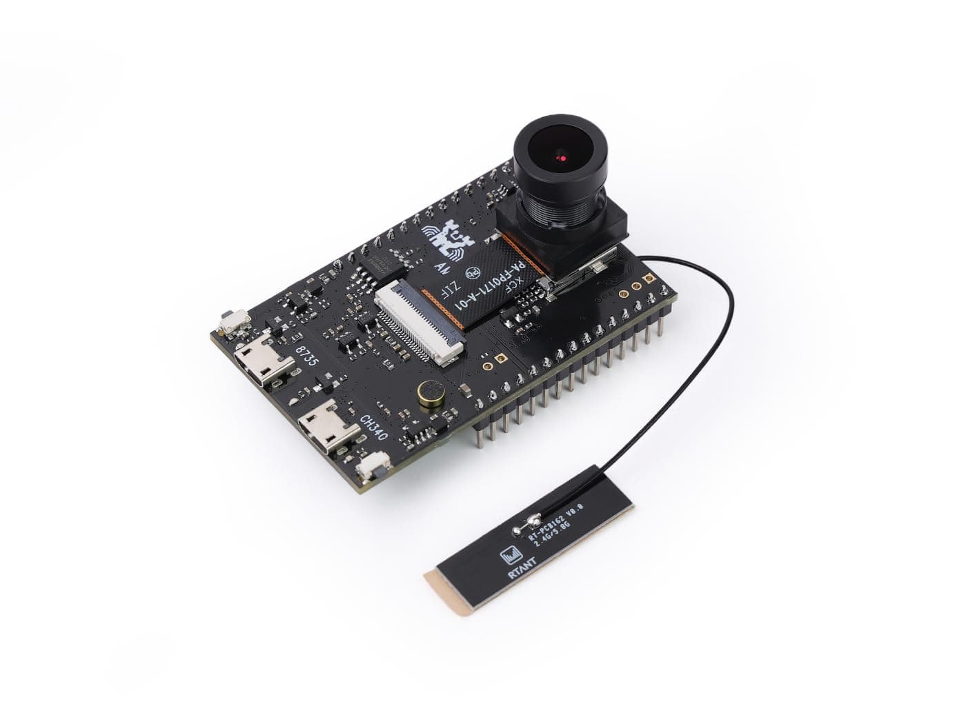 Realtek AMB82-Mini IoT AI Camera Arduino Dev. Board - Wi-Fi & Bluetooth, H264/H265 Video, 1080p Sensor, Multiple IO, Tensorflow-Lite AI