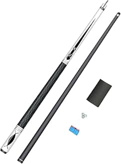 Pool Cue Stick Two Sections Billiards Accessories Trendy Billiard Cue Stick Length 146 cm for Game Women Adults