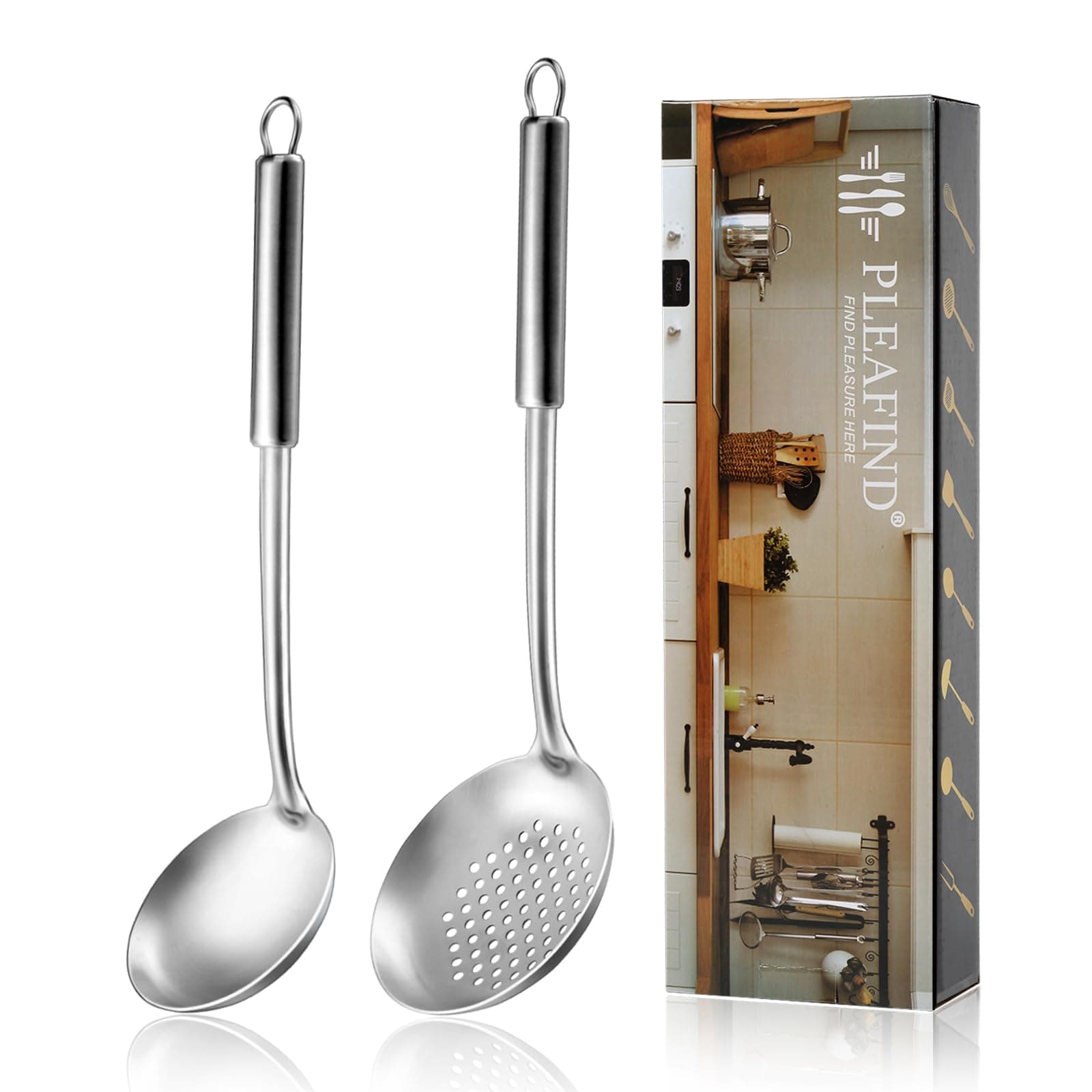 Ladle Spoon and Slotted Spoon