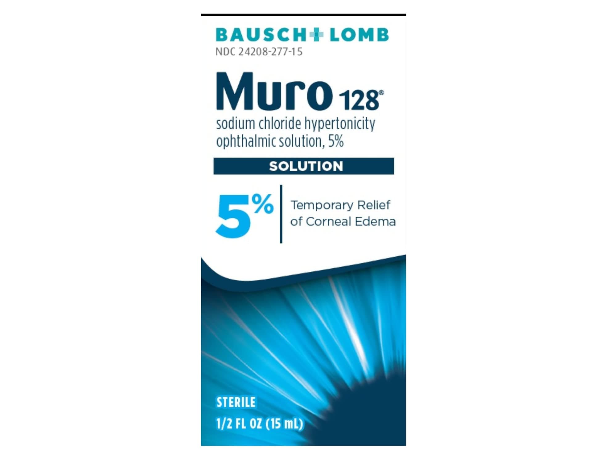 Bausch + Lomb & Pharmaceuticals Muro 128 5 % Solution (15ml/0.5oz.)