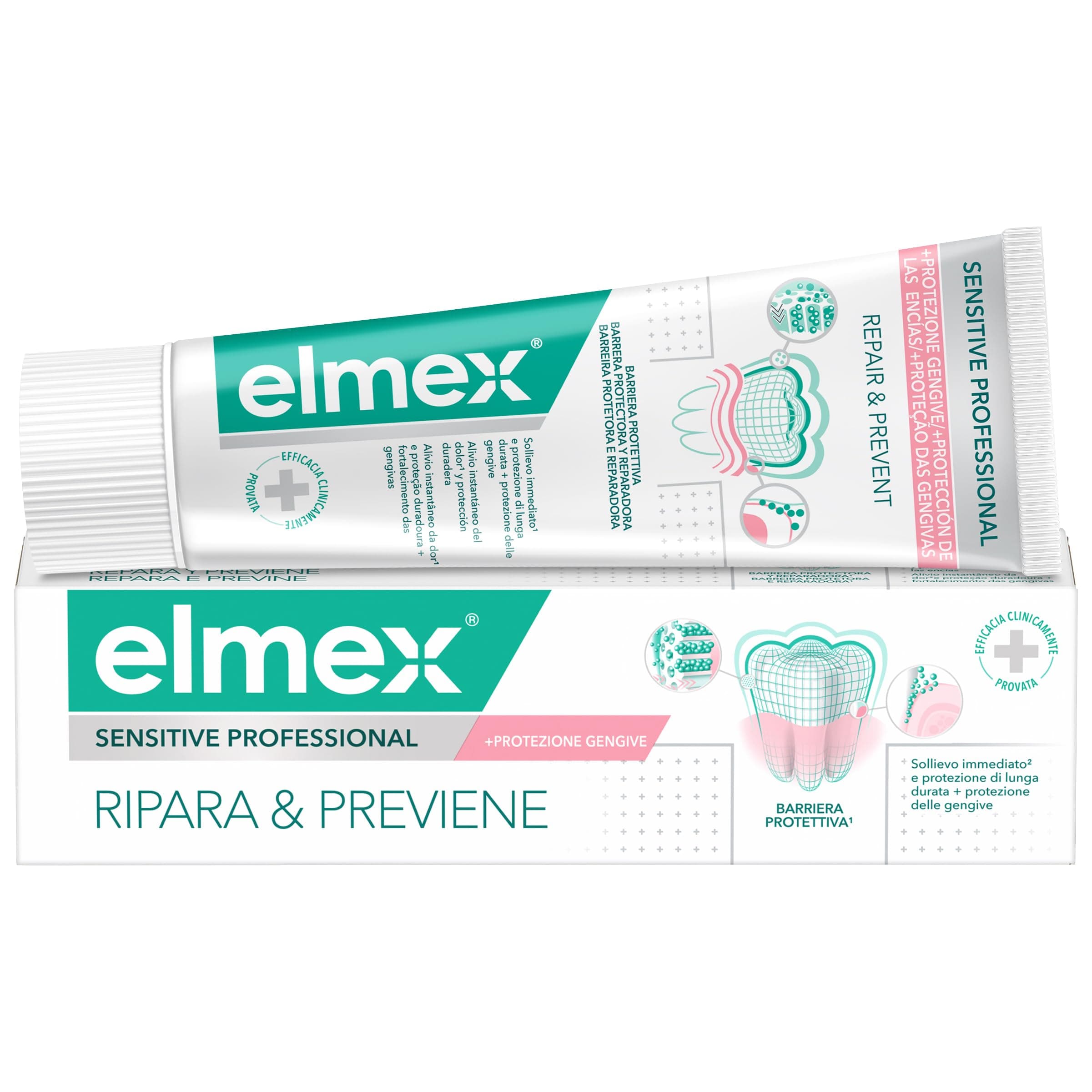 Sensitive Professional Toothpaste Repairs and Prevents 75 ml | Toothpaste for Sensitive Teeth | Seals and Repairs the Tooth Tubules | Instant Relief | Prevents the Return of the Toothpaste