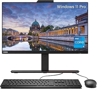 LenovoThinkCentre M90a Business All-in-One Computer, 23.8" FHD IPS AIO Desktop, Intel Core i5 Processor, 16GB RAM, 1TB SSD, Webcam, Wi-Fi, Bluetooth, Windows 11 Pro, KyyWee Accessory
