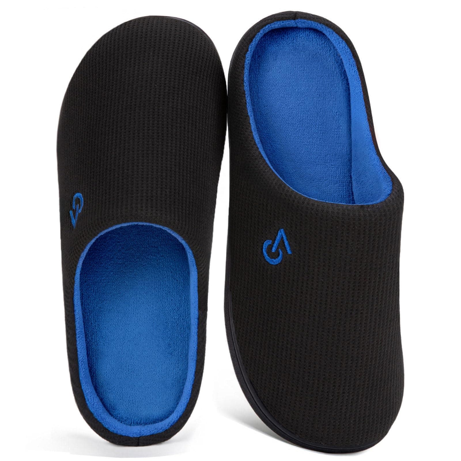 Men's Two-Tone Memory Foam Slippers