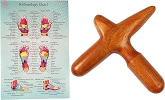 CCcollections Wood Therapy Massage Tools, Reflexology Wooden Stick Tool, Traditional Equipment for Relieving Muscle Pain Body Lymphatic Drainage Massager