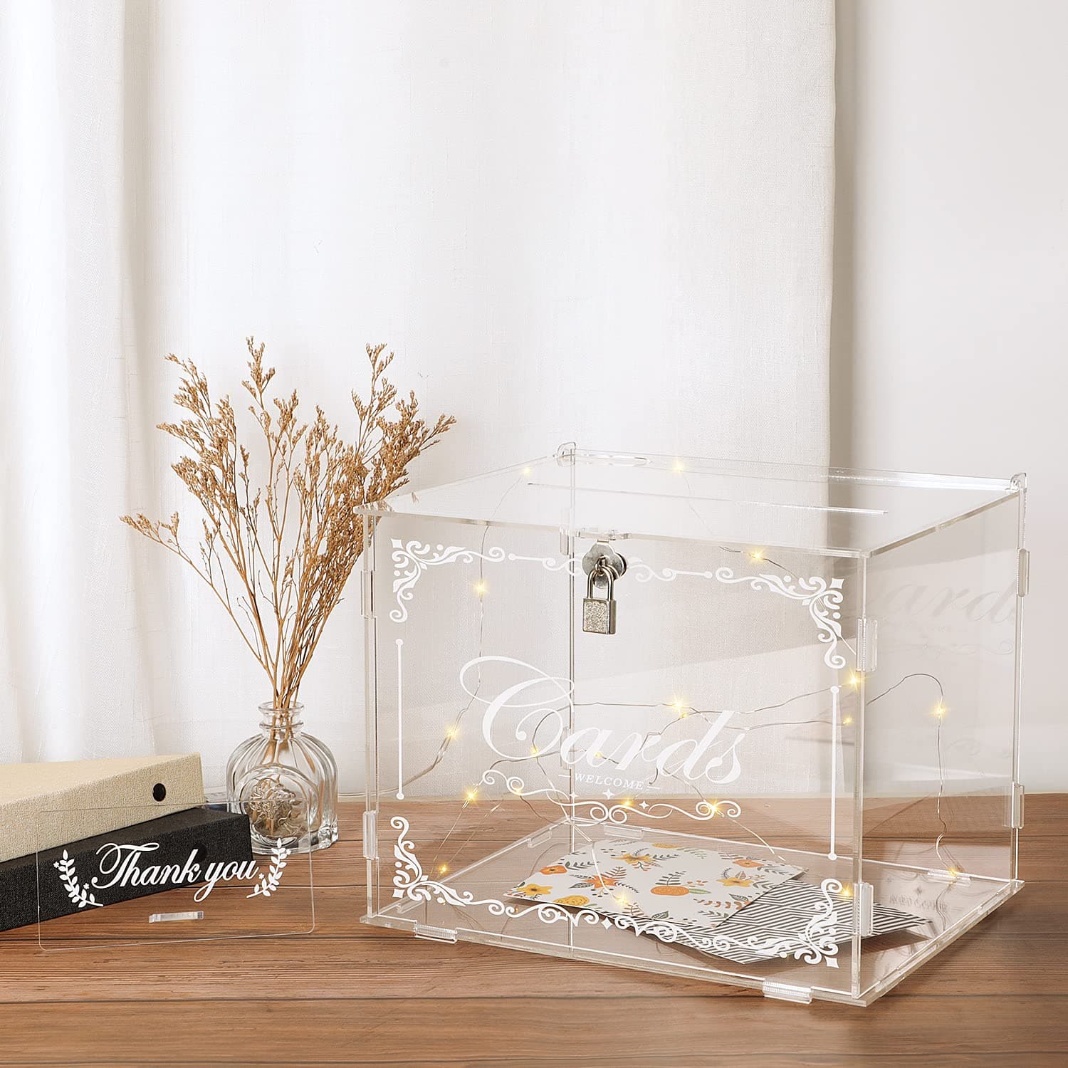 Acrylic Wedding Card Box