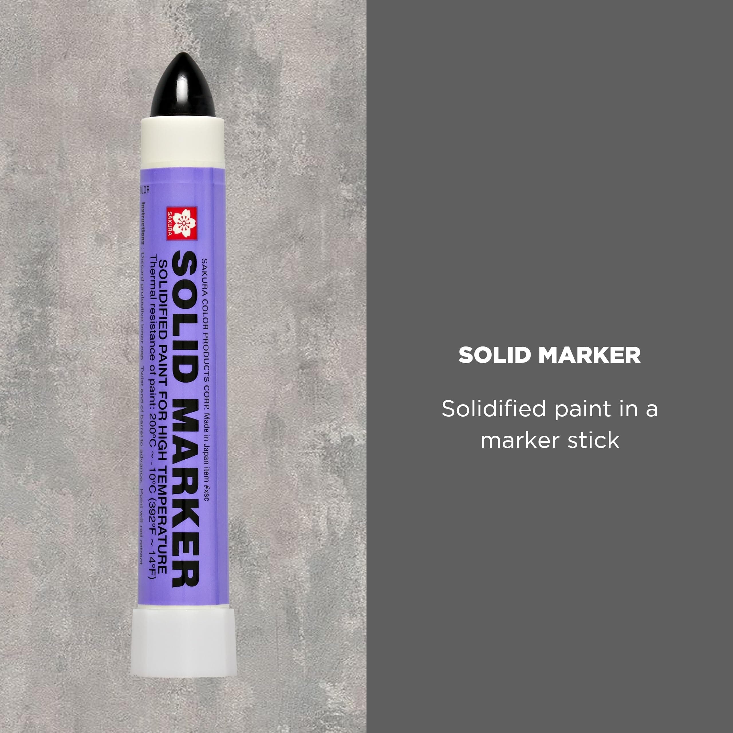 SAKURA Solid Paint Markers - Permanent Marker Paint Pens - Window, Wood, & Glass Marker - Black Paint - 12 Pack