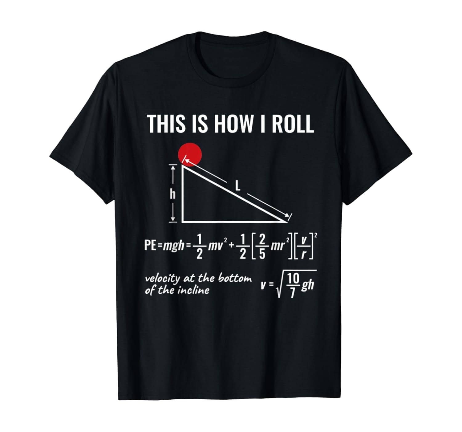 Cool Physics Shirt Gift - This is How I Roll T-Shirt